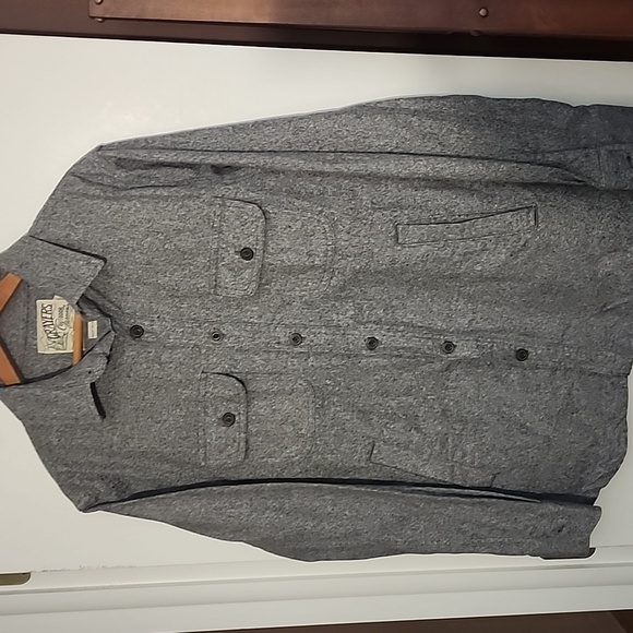 NWT Grayers Medium Gray Shirt Jacket 100% Cotton Great Gift 4 The Outdoors - Picture 2 of 7
